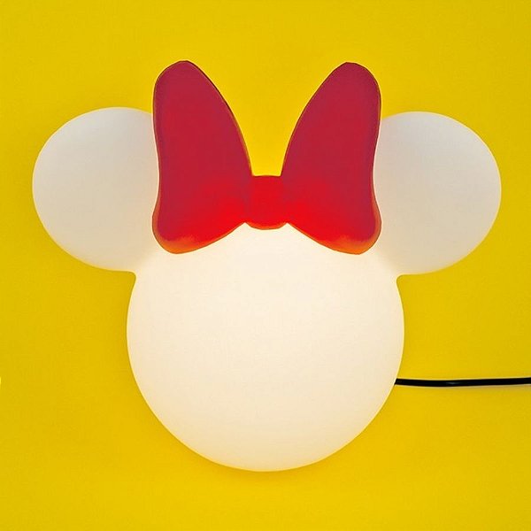 Luminária Minnie Mouse - Clean - 28cm - 1 unidade - Disney Original - Usare