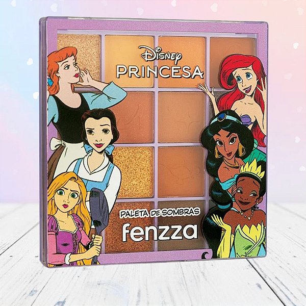 Paleta de Sombras - Happily Ever After - Princesas - 13,2g - 1 unidade - Disney Original - Fenzza