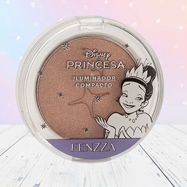 Iluminador Compacto - Tiana - Princesas - 5g - 1 unidade - Disney Original - Fenzza