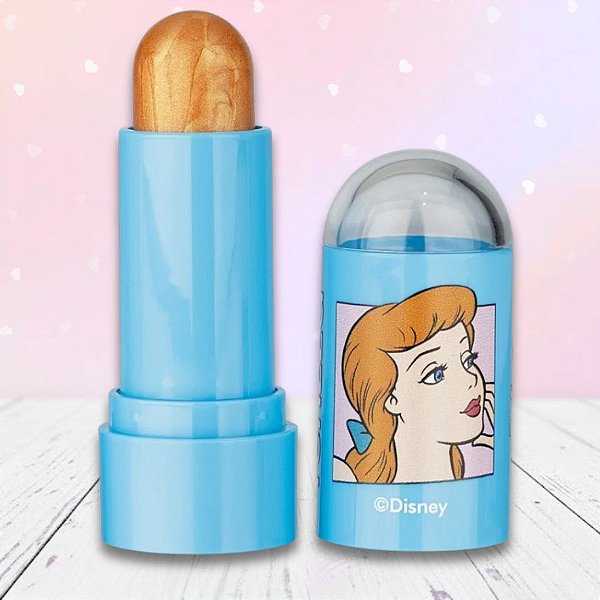 Iluminador Stick - Princesas - Cinders - 7g - 1 unidade - Disney Original - Fenzza