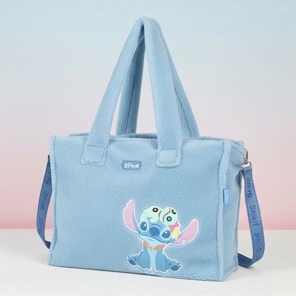 Shopping Bag - Stitch Peluciada - 42cm - 1 unidade - Disney Original - Luxcel