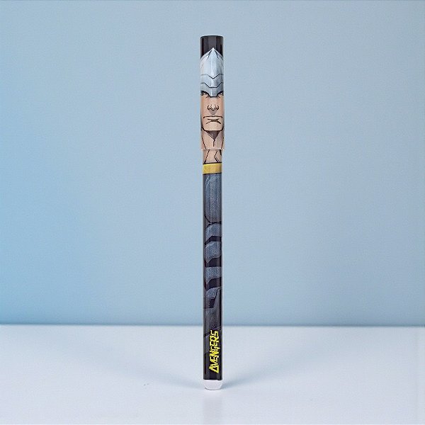 Caneta Thor - Esferográfica Preto - Vingadores - Disney Original - 1 unidade - Molin