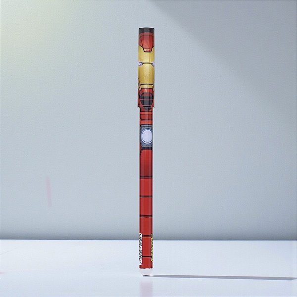 Caneta Homem de Ferro - Esferográfica Preto - Vingadores - Disney Original - 1 unidade - Molin