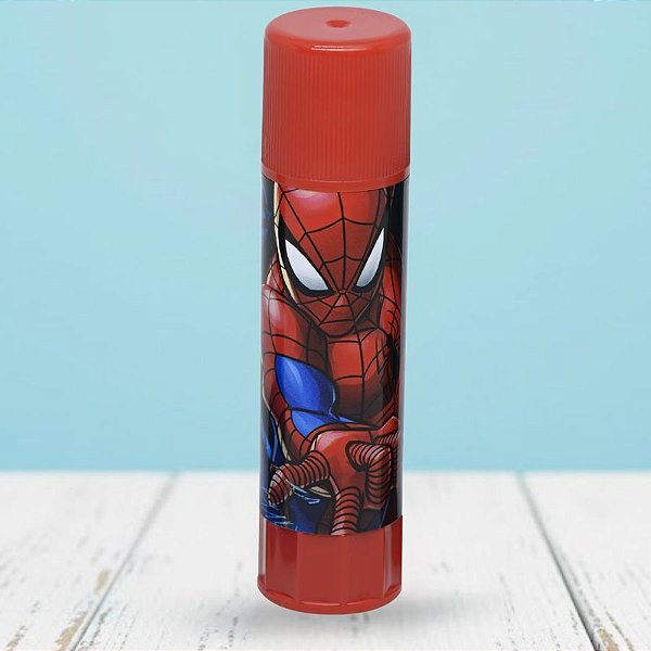Cola Bastão Homem Aranha - Vermelho - 9g - Disney Original - 1 unidade - Molin