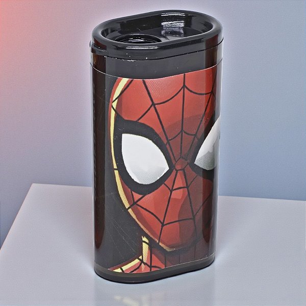 Apontador Homem Aranha - Preto - Simples - 5cm - Disney Original - 1 unidade - Molin