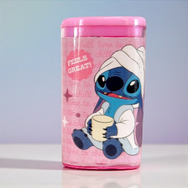 Apontador Stitch Rosa - Simples - 5cm - Disney Original - 1 unidade - Molin