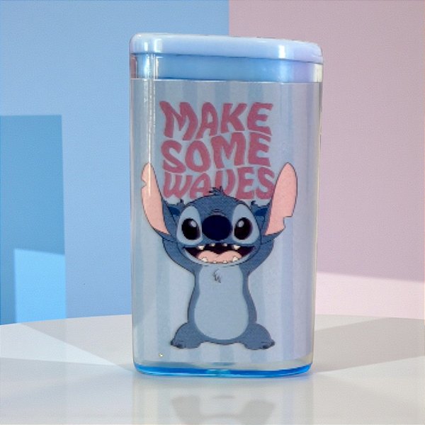 Apontador Stitch Azul Claro - Simples - 5cm - Disney Original - 1 unidade - Molin
