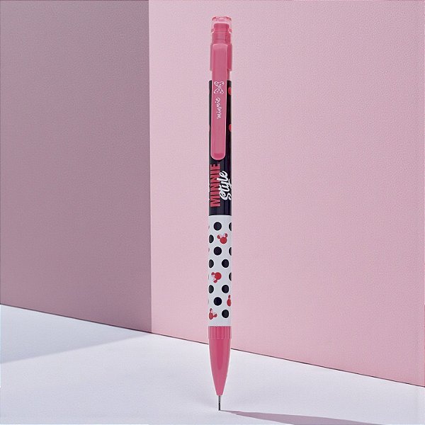 Lapiseira Minnie 0.7mm - Preto Poá - Disney Original - 1 unidade - Molin