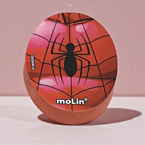 Borracha Escolar Homem Aranha - Vermelho - 4cm - Disney Original - 1 unidade - Molin