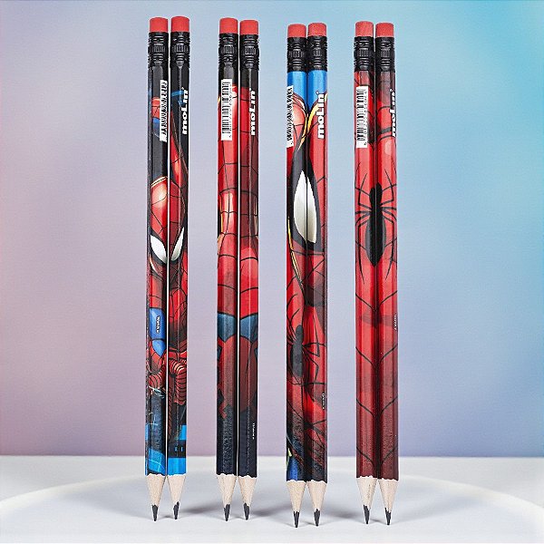 Lápis Homem Aranha - Grafite HB - Sortido - Disney Original - 1 unidade - Molin