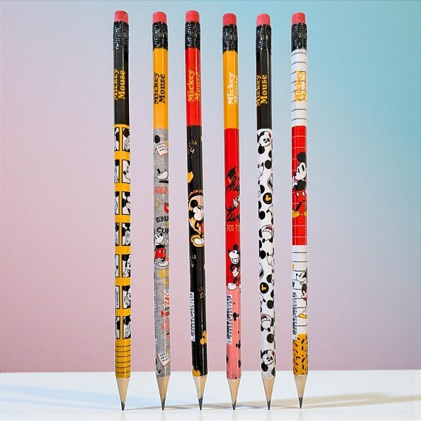 Lápis Mickey Mouse - Grafite HB - Sortido - Disney Original - 1 unidade - Molin