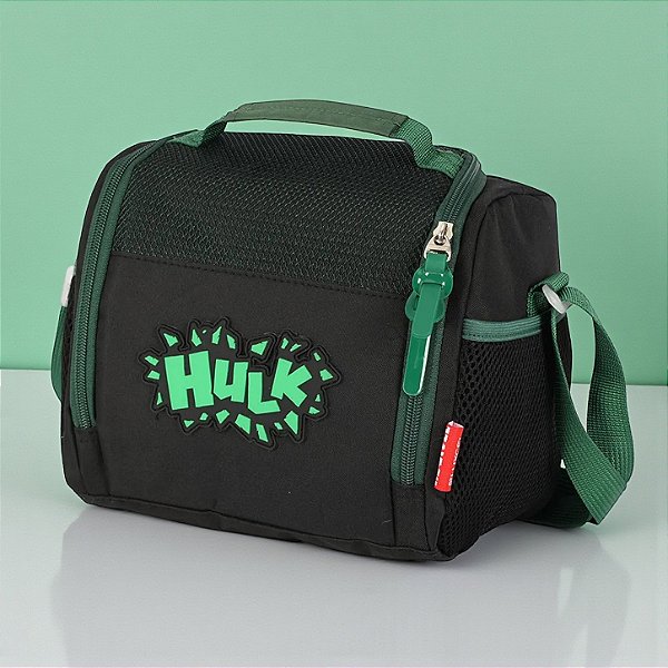 Lancheira Térmica Escolar - Hulk - 23x20cm - Disney Original - 1 unidade - Luxcel