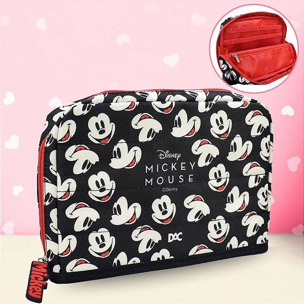Estojo Retrátil - Mickey Mouse Red - 21x15cm - Disney Original - 1 unidade - DAC