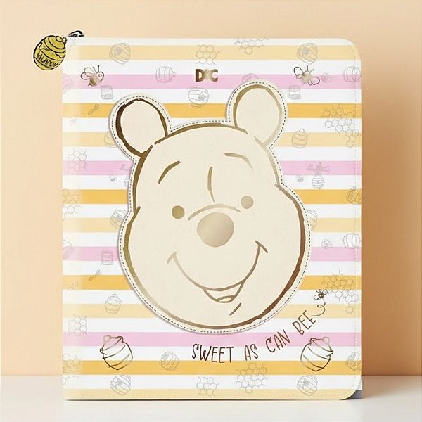 Fichário Universitário Com Zíper - Ursinho Pooh - 267x328mm - Disney Original - 1 unidade - DAC