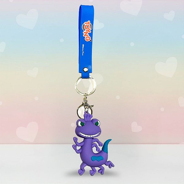 Chaveiro 3D Randall - Monstros S.A - 7cm - Disney Original - 1 unidade - Toyng