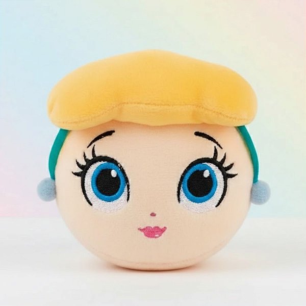 Brinquedo Squish Pelúcia - Cinderela - 10cm - Disney Original - 1 unidade - Toyng