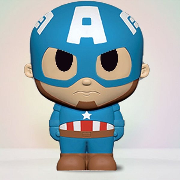 Borracha Escolar 3D - Capitão América - Vingadores - Disney Original - 1 unidade - Toyng