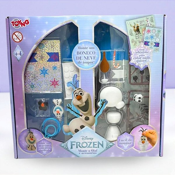 Brinquedo Olaf Monta e Desmonta - Com Chaveiro - Disney Original - 1 unidade - Toyng