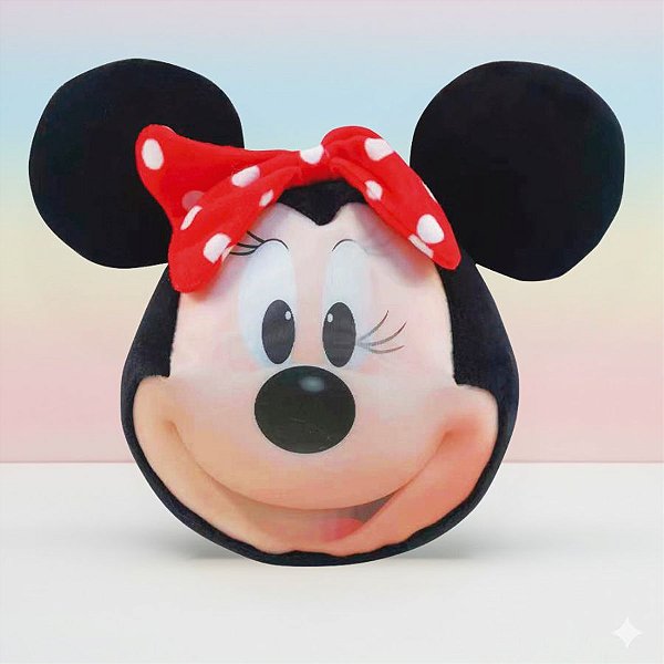 Pelúcia 3D - Minnie Mouse - 22cm - Disney Original - 1 unidade - Toyng