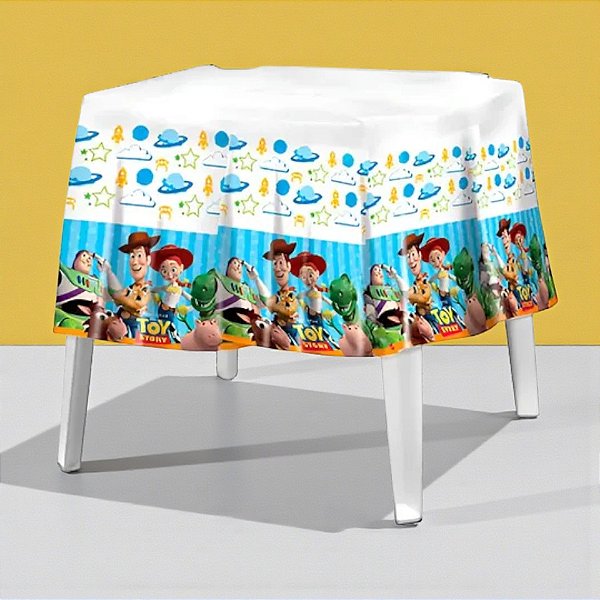 Toalha de Mesa Plástica - Toy Story - 180x120cm - Disney Original - 1 unidade - Regina