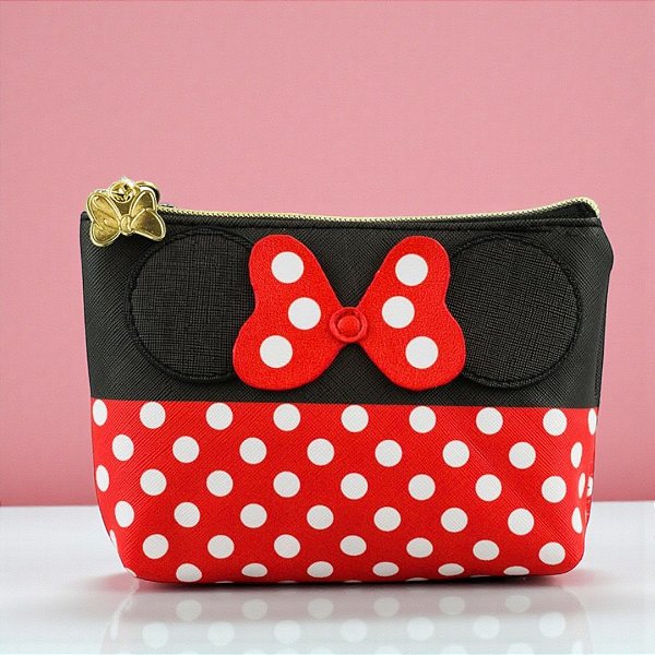 Mini Necessaire - Minnie Mouse - Clássica -  13x16cm - Disney Original - 1 unidade - Taimes