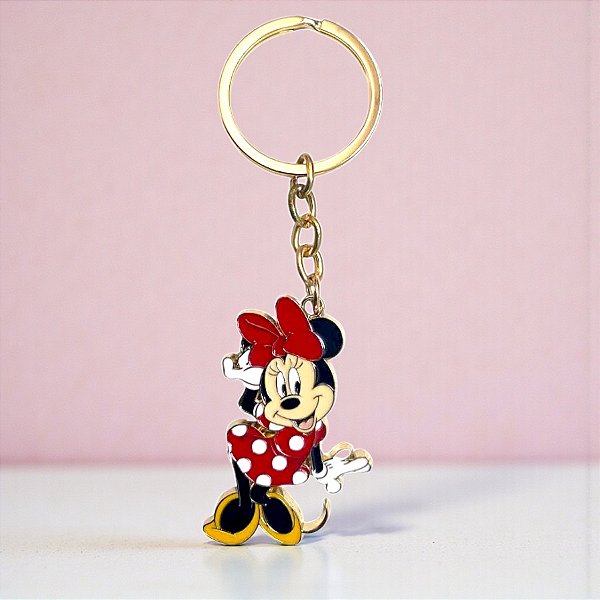 Chaveiro Metal - Minnie Mouse - Clássica - 5cm - Disney Original - 1 unidade - Taimes