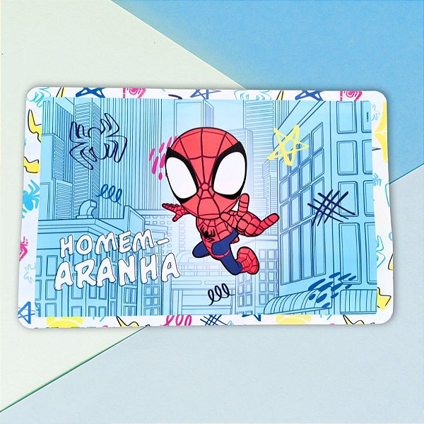 Jogo Americano - Homem Aranha - 42x28cm - Disney Original - 1 unidade - Tuut
