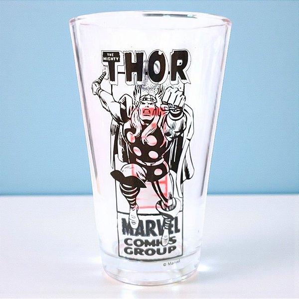Copo de Vidro - Thor - Vingadores - 300ml - Disney Original - 1 unidade - Tuut