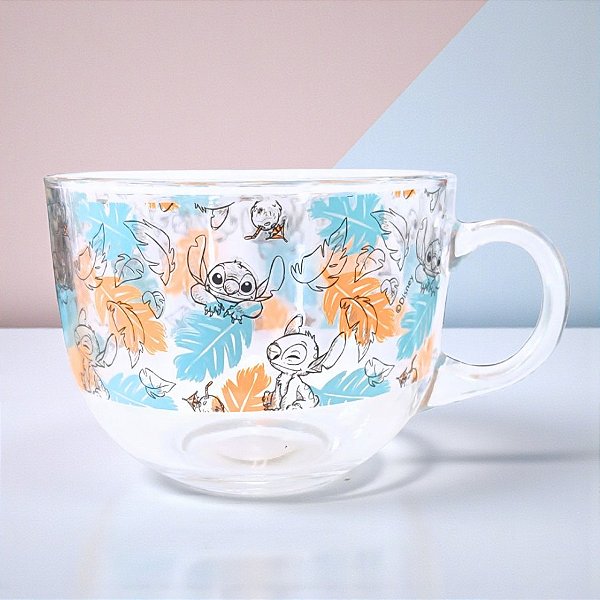 Caneca de Vidro - Stitch - 450ml - Disney Original - 1 unidade - Tuut
