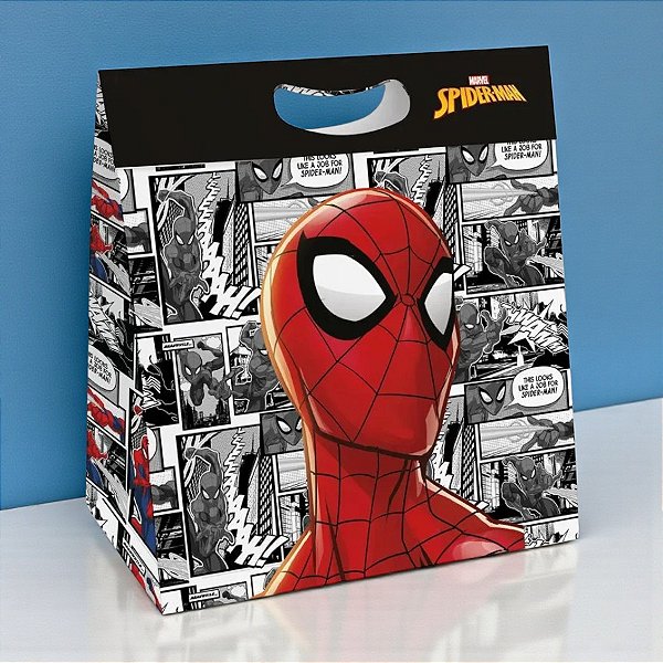 Caixa New Plus - Homem Aranha - P 18x7,5x24cm - Disney Original - 1 unidade - Cromus
