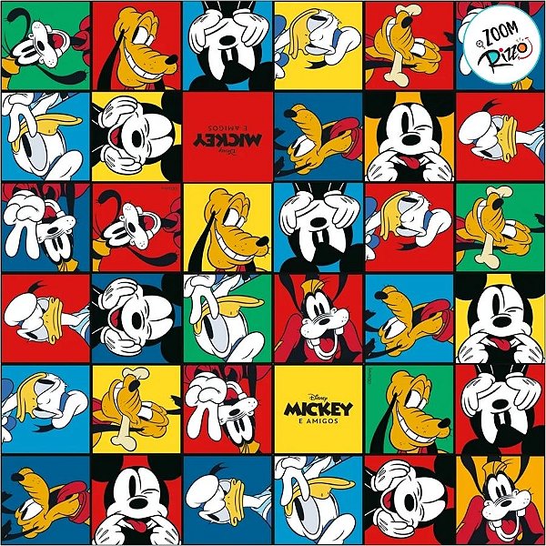 Folha para Presentes Disney - Turma do Mickey Colors - 69x89cm - 5 unidades - Cromus