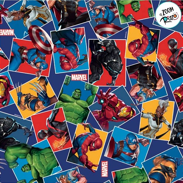 Folha para Presentes Disney - Vingadores - 69x89cm - 25 unidades - Cromus