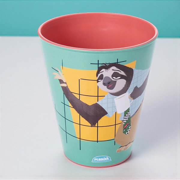 Caneca de Plástico Flash - Zootopia - 360ml - Disney Original - 1 unidade - Plasútil