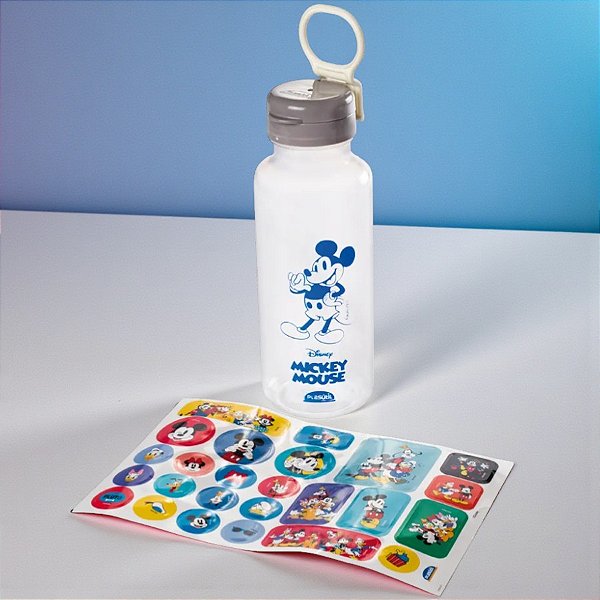 Garrafa Abre Fácil Fun - Turma do Mickey Mouse - 600ml - Disney Original - 1 unidade - Plasútil