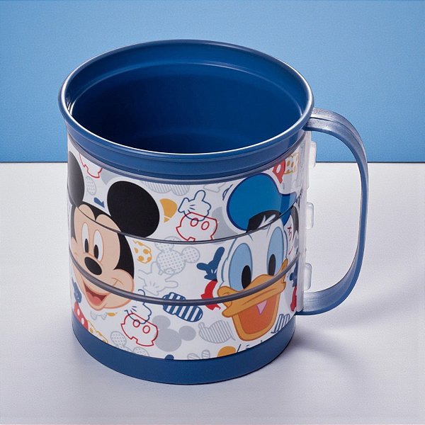 Caneca Divertida Turma do Mickey Mouse - 360ml - Disney Original - 1 unidade - Plasútil