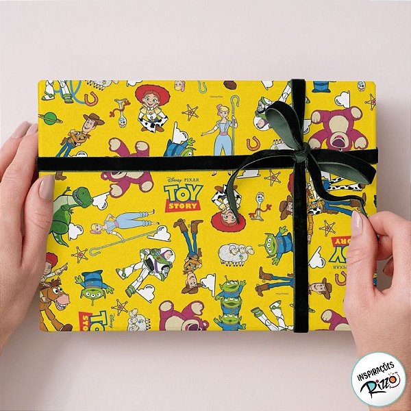 Folha para Presentes Disney - Toy Story - 69x89cm - 25 unidades - Cromus - Rizzo