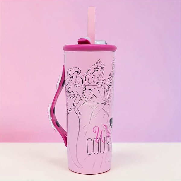Copo Térmico Charms - Princesas - 600ml - Disney Original - 1 unidade - Zonacriativa - Rizzo