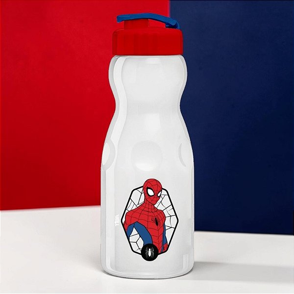 Garrafa de Plástico - Homem Aranha - Incolor - 1l - 1 unidade - Disney Original - Tiba