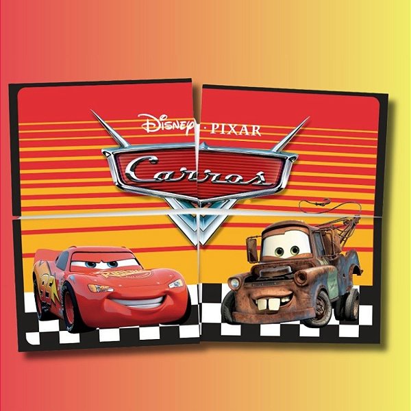 Painel Decorativo - Carros - 90x64cm - Disney Original - 1 unidade - FestColor - Rizzo