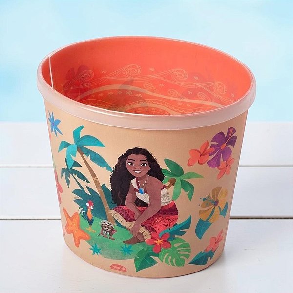 Kit 10 Baldes de Pipoca - Moana 2 - 2,1l - Disney Original  - 1 unidade - Rizzo