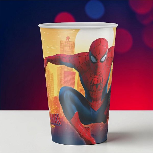 Copo de Papel - Homem Aranha - Um Novo Dia - 180ml - Disney Original - 8 unidades - Regina - Rizzo