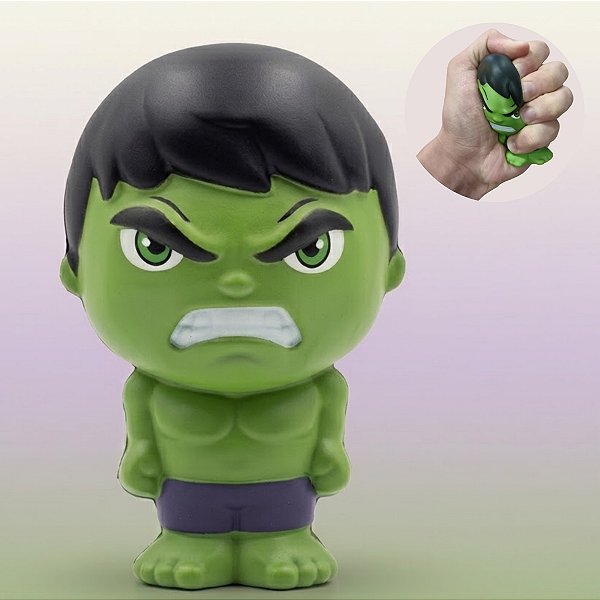 Brinquedo Squish Borracha - Hulk - Marvel - 6x9x5cm - 1 unidade - Disney Original - Rizzo