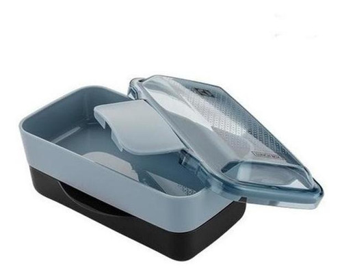 Marmita Lunch Box Tampa Easy Open Electrolux 2 em 1 Preta