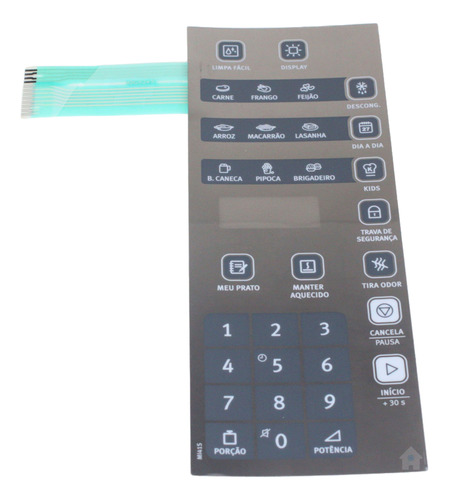 Membrana Teclado Micro-ondas Electrolux MI41S Original A02313602