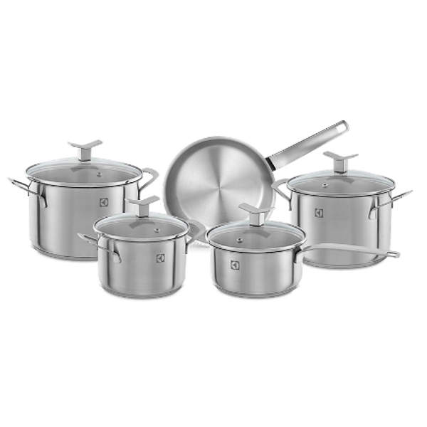 Jogo de Panelas Electrolux Aço Inoxidável 5 Peças