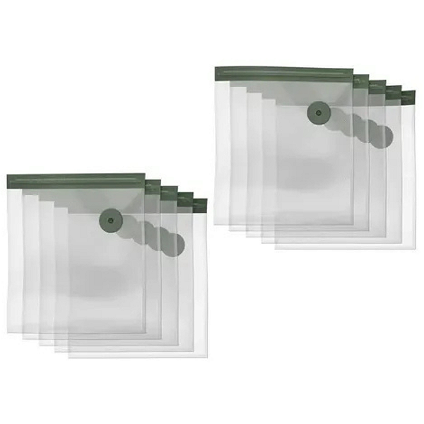 Kit 10 Sacos Herméticos 23x26 Fechamento A Vácuo Electrolux