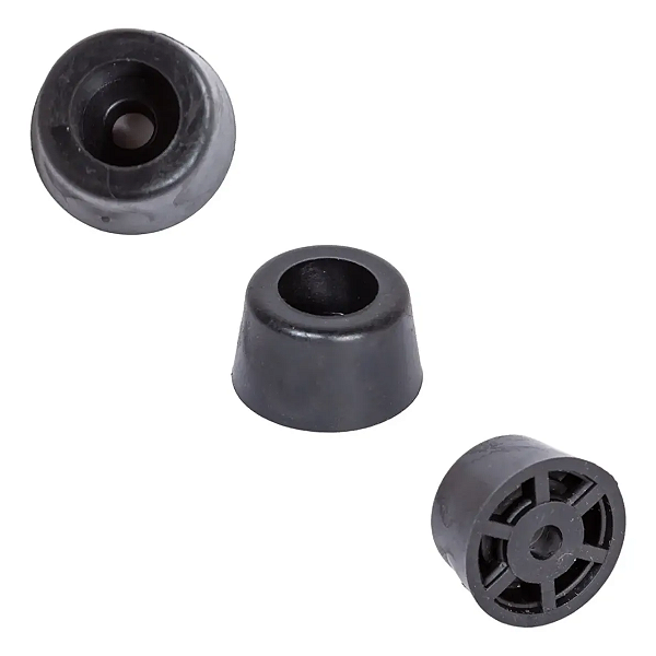 Kit Pezinho Para Chocadeiras e Móveis GP Batente PVC 1/2 Preto