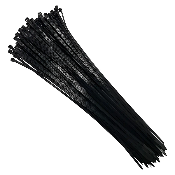 Kit com 100 Abraçadeiras De Nylon 100 x 2,5mm Enforca Gato