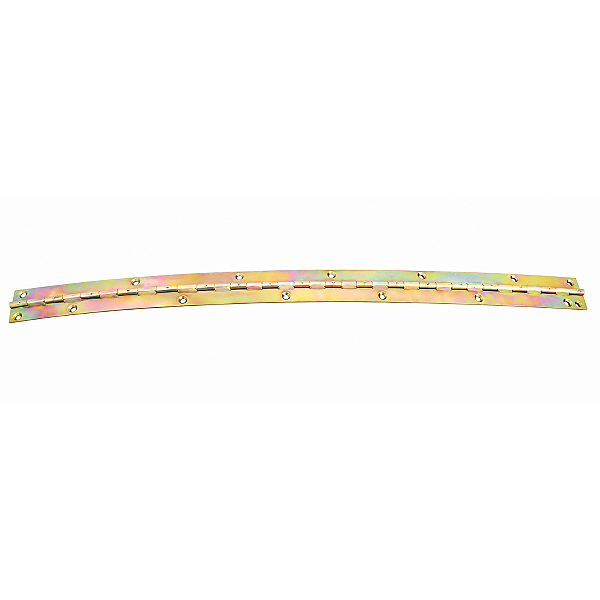 01 Dobradiça Tipo Piano Cortada 42x2,3cm Aço Bicromatizado