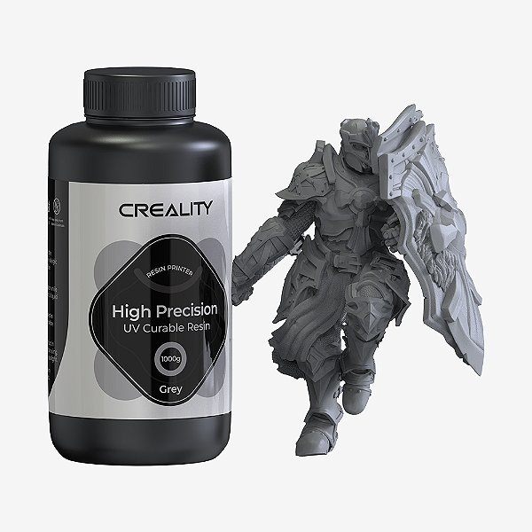 Resina Creality Curável UV de alta precisão LCD 8K -  1Kg Cinza